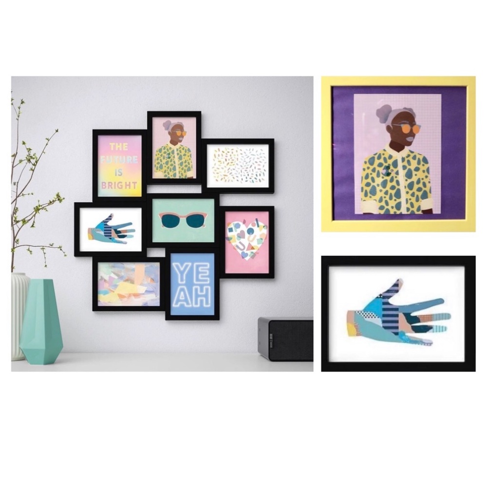 8 Art Cards Future is Bright / Black Girl Magic / Mosaics / Sunglasses